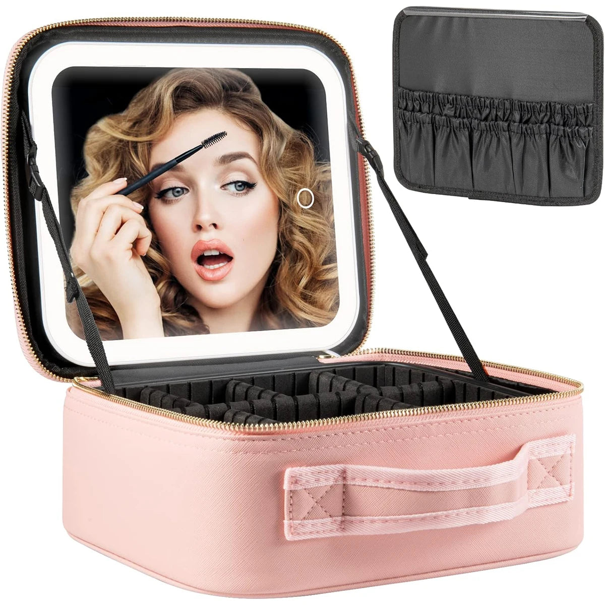 Lumière – Maletín de maquillaje con espejo LED